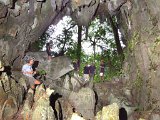 00396-2407 Fruitbat Cave entrance on far side of mountain - photo by Garry K Smith